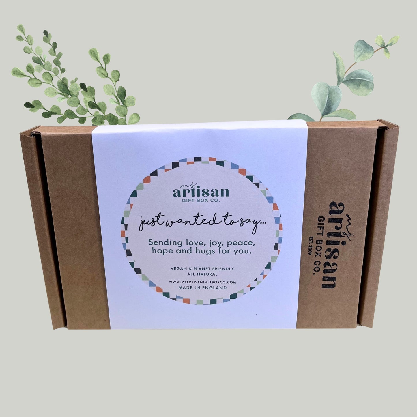 Sympathy bereavement gift for man unisex | Journal | hug in box | care package | green image 2
