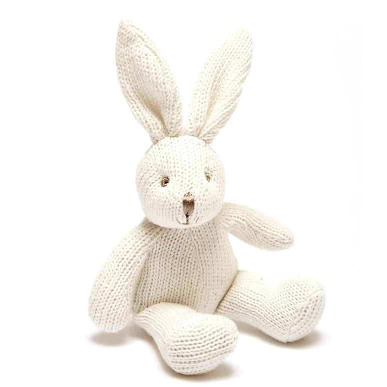 Mum and baby knitted bunny gift hamper polka dot gender neutral image 2