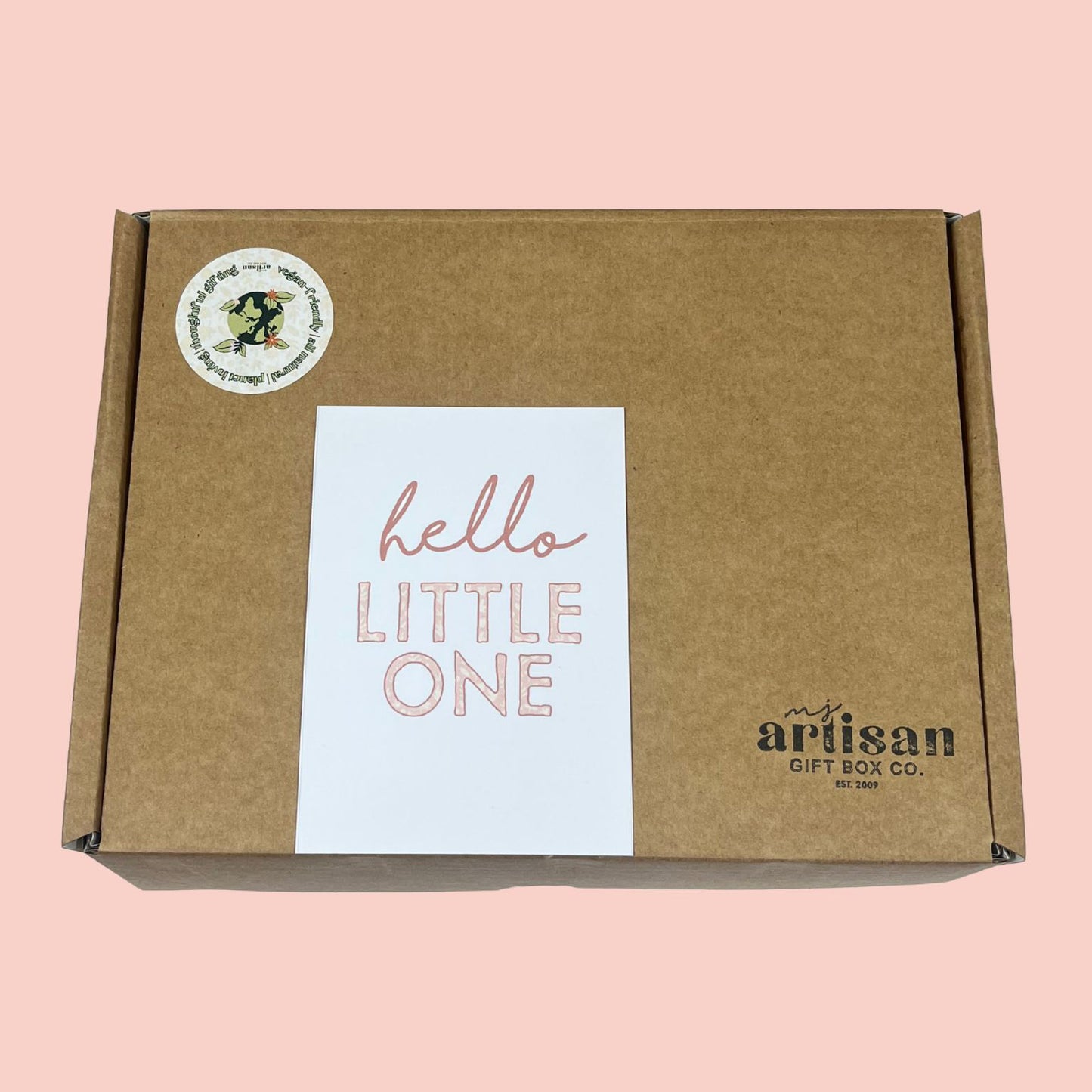 Babyshower gift Personalised new baby girl gift box pink