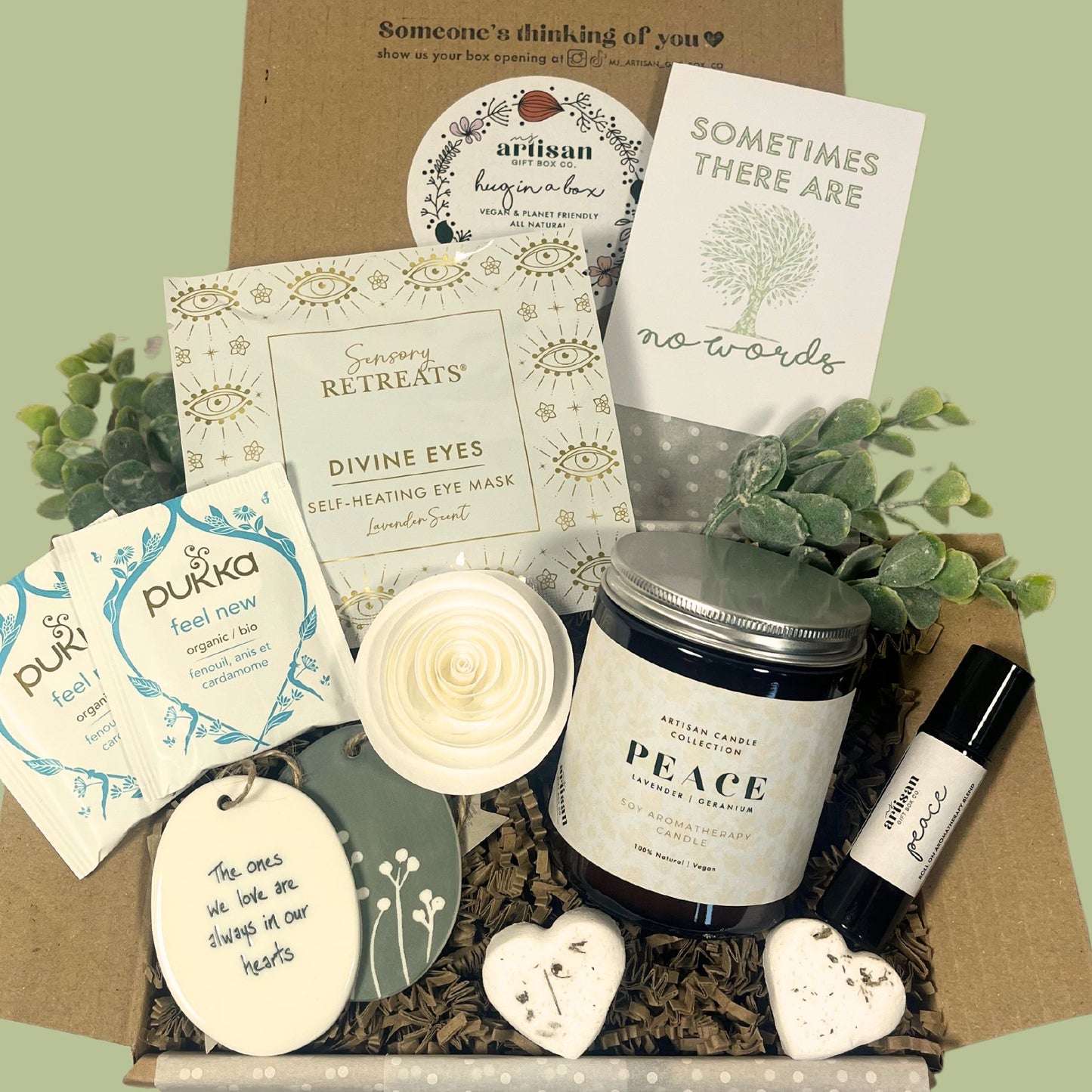 Bereavement Gift Hamper | Sympathy Gift | memory stone | White image 0