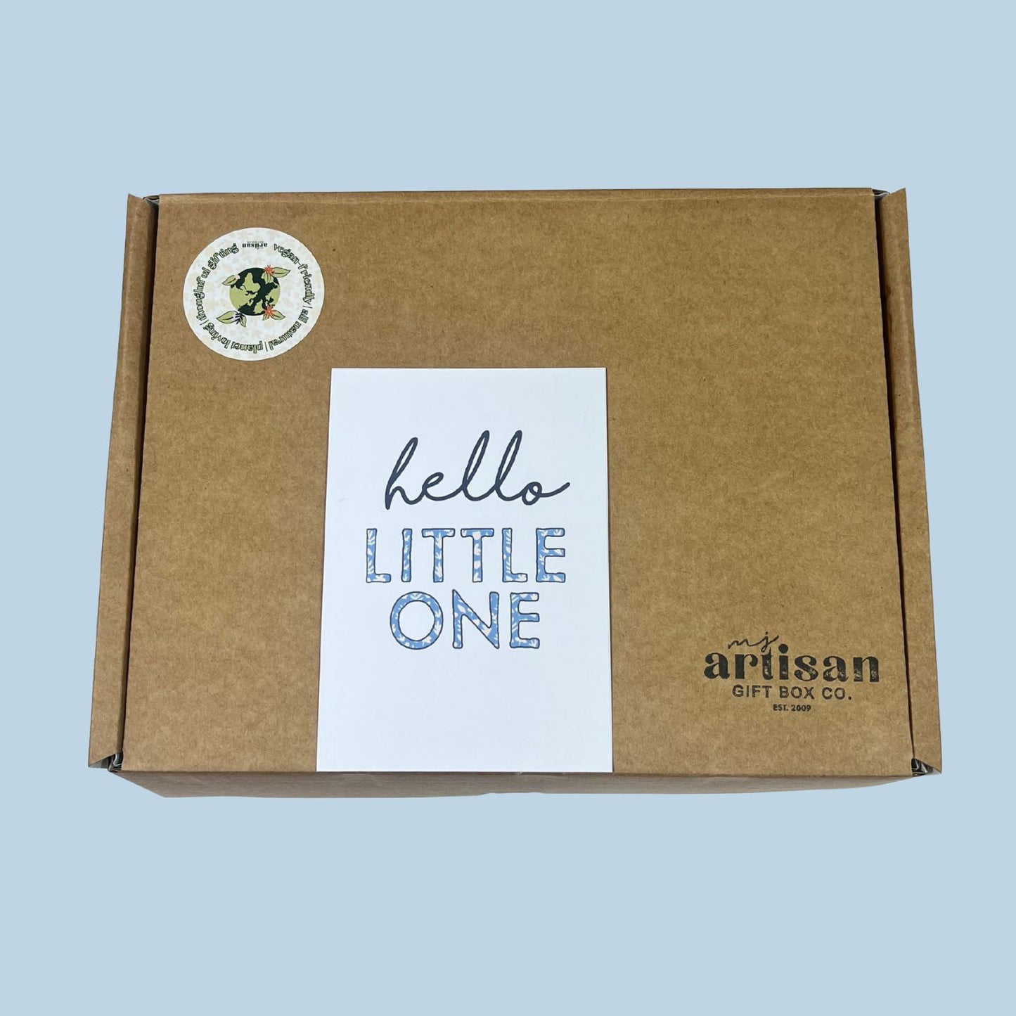 Babyshower gift Personalised new baby boy gift set box teal