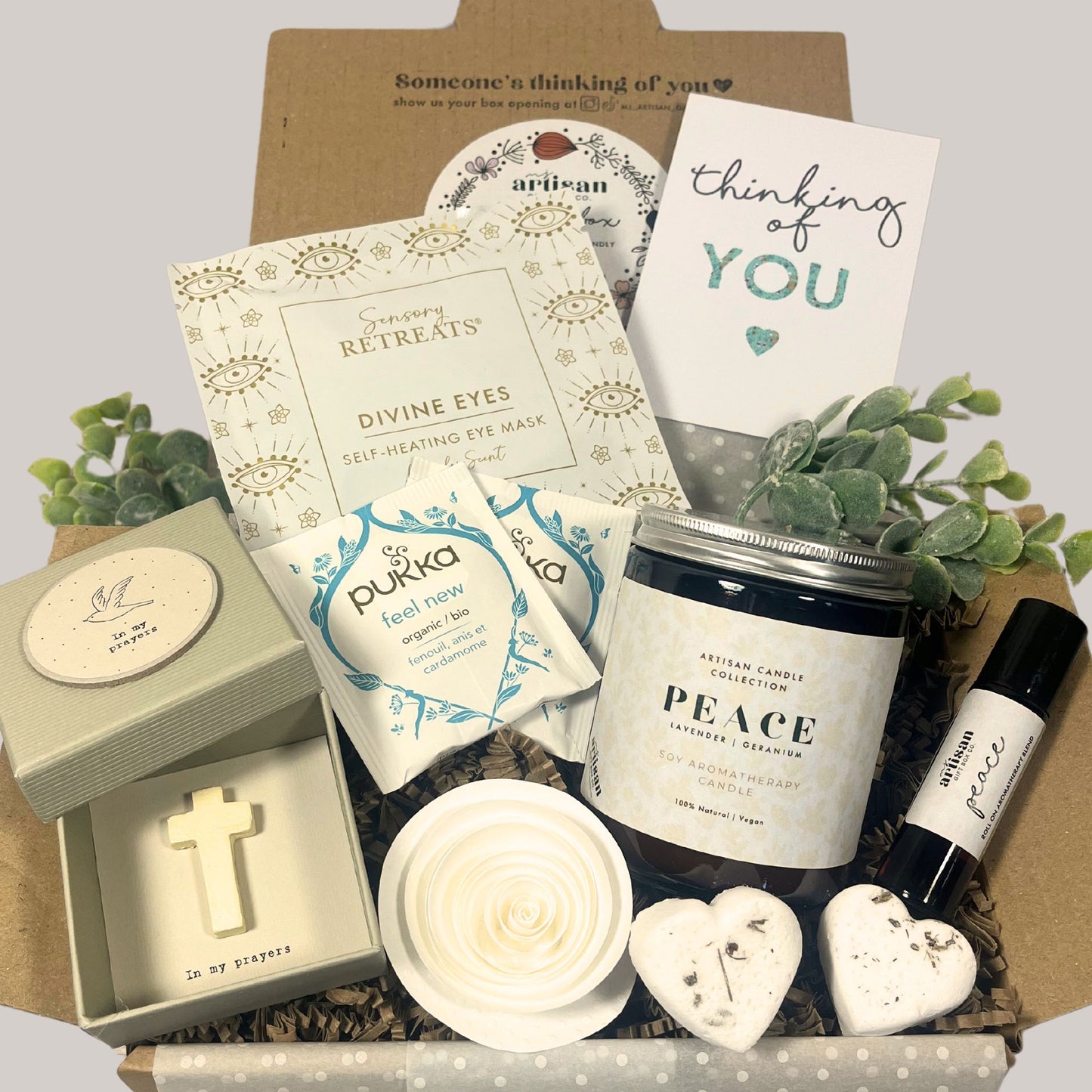 Bereavement Gift | Thinking of you gift | Christian Faith Grief Hamper | White image 0