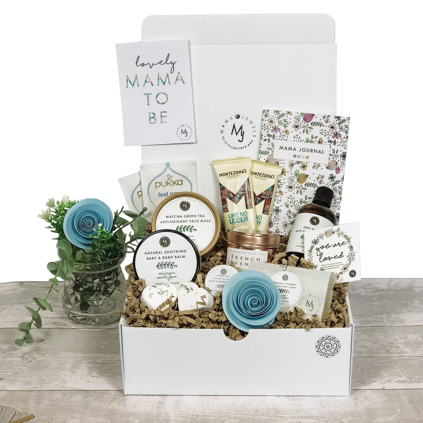 Luxury Mum to Be Gift hamper Pamper Spa Box for Pregnancy | Baby Blue image 0