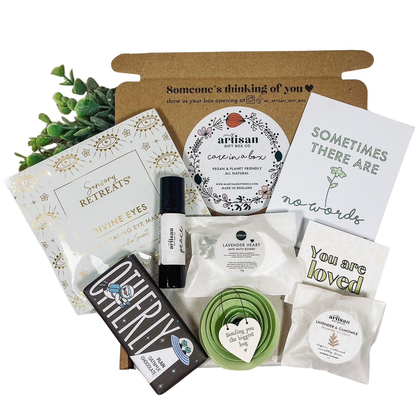 Grief Sympathy Bereavement Gift Care package | Letterbox postal eco gift | Sage | Vegan image 2