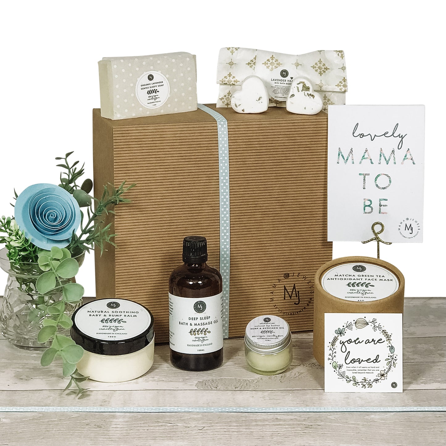 Mum to be Gift hamper | Pregnancy Pamper | Baby shower | Blue image 1