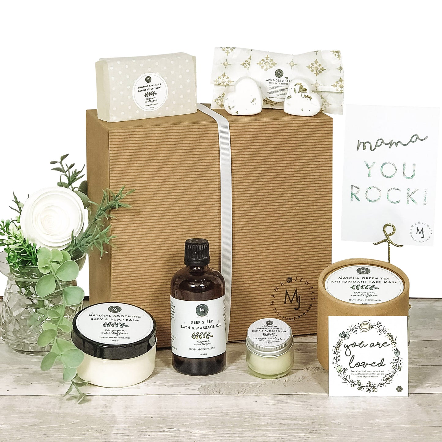 Mum to be Gift hamper | Pregnancy Pamper | Baby shower | White image 1