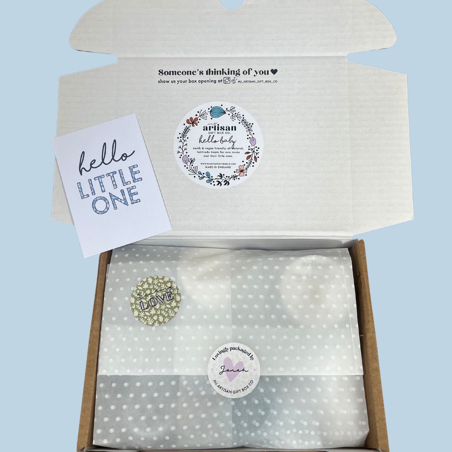 Babyshower gift Personalised new baby boy gift set box teal