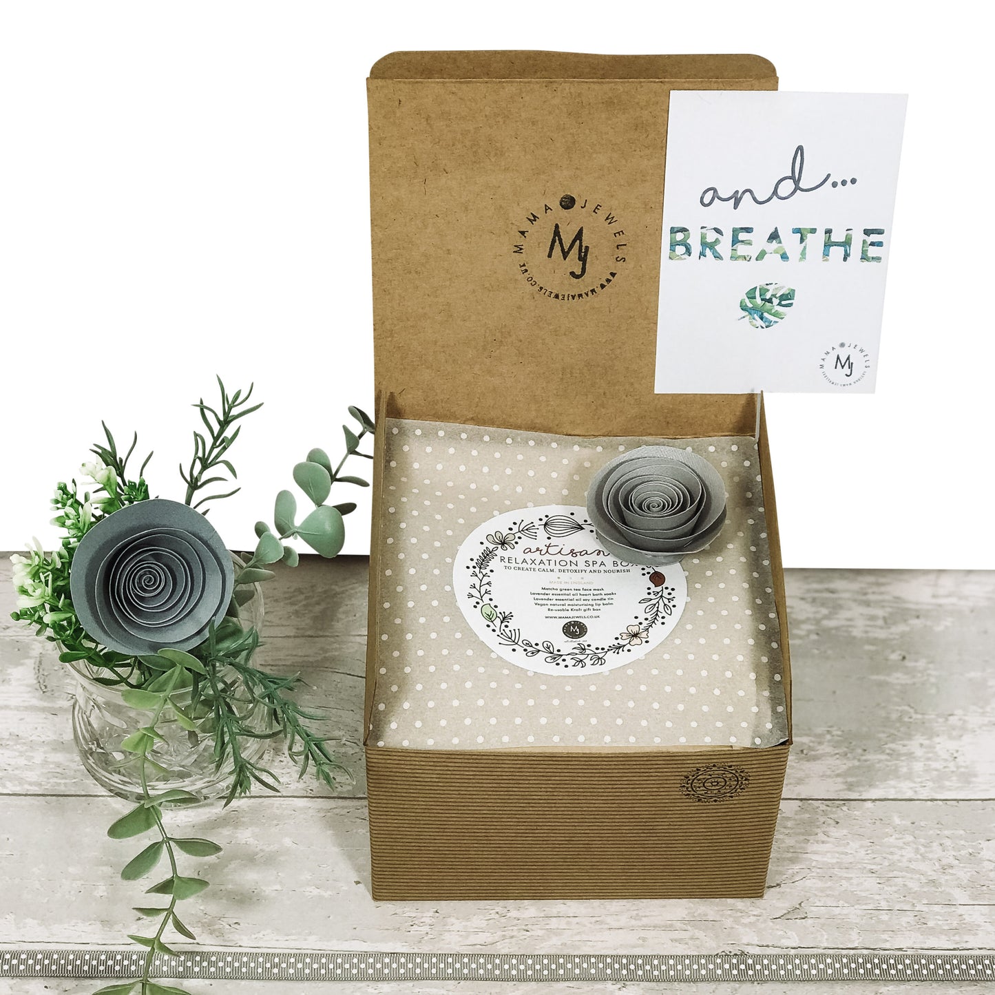 Relaxation Pregnancy Self Care spa gift box natural vegan wellness | Grey image 1