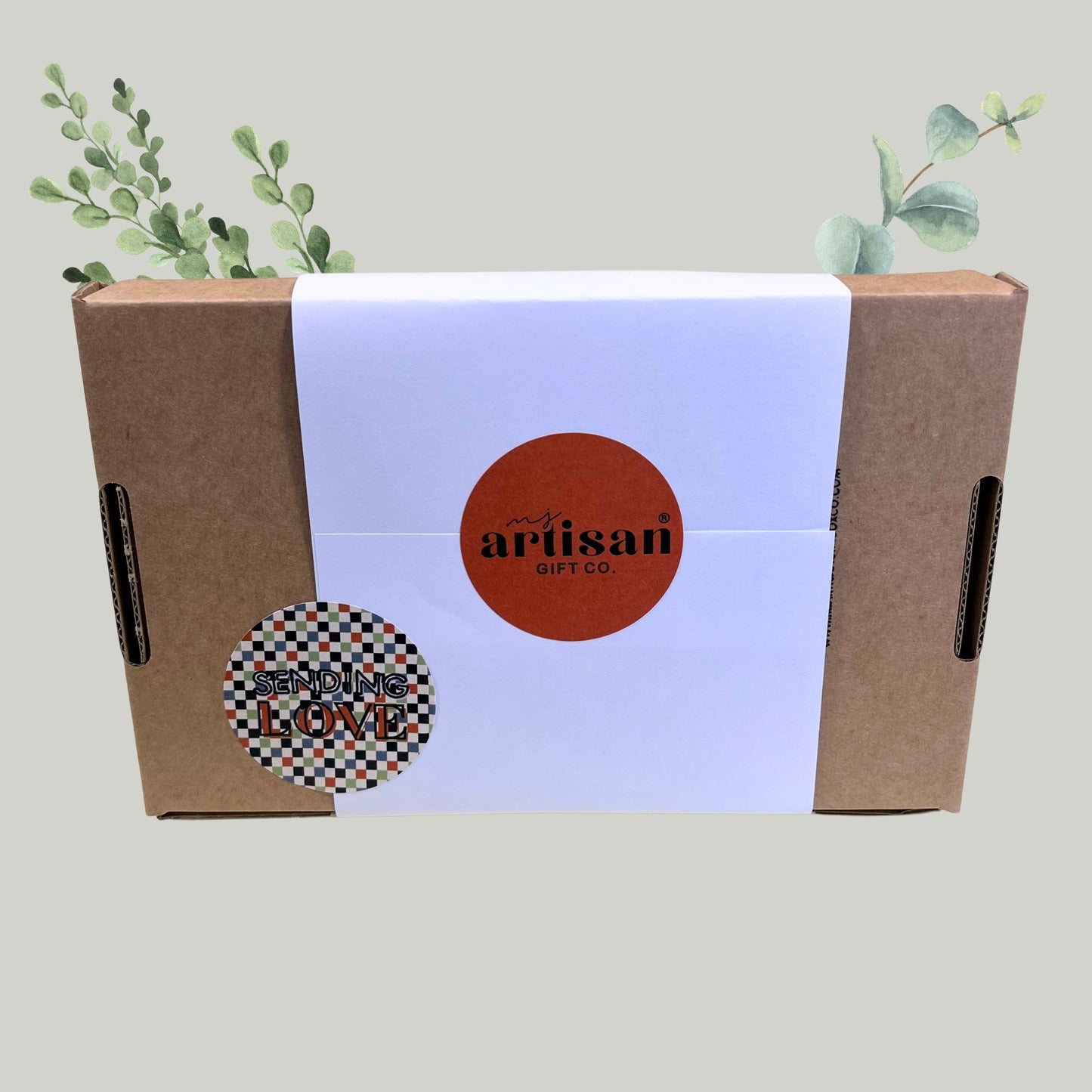 Sympathy bereavement gift for man unisex | Journal | hug in box | care package | green image 3