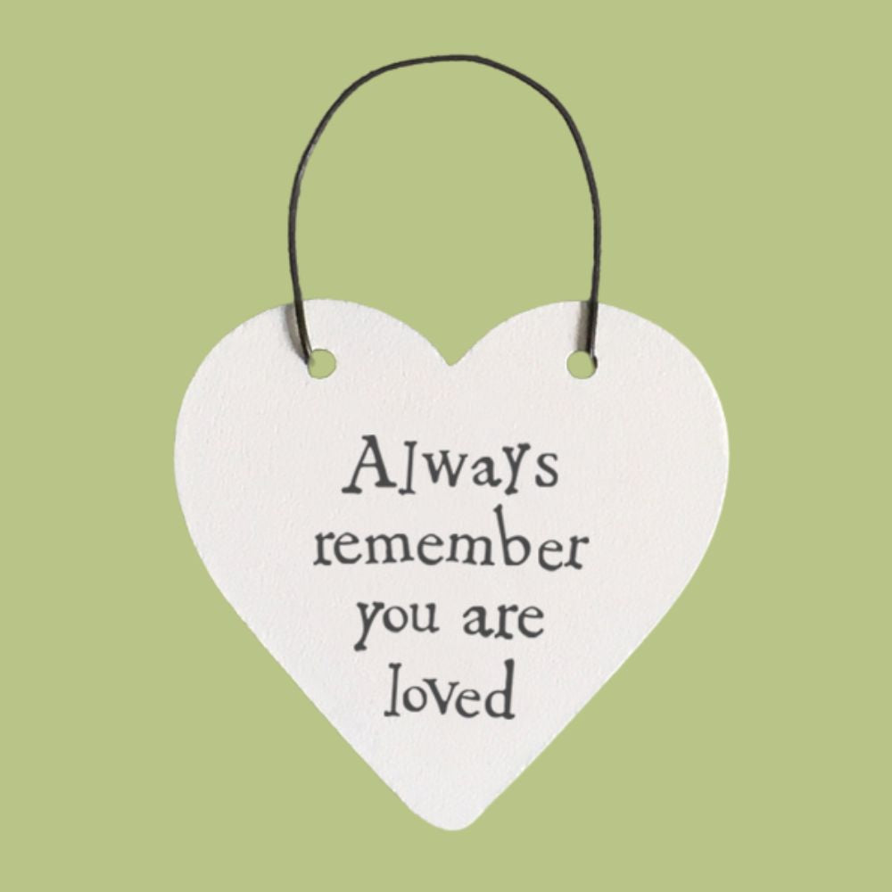 Wooden Message heart hangers