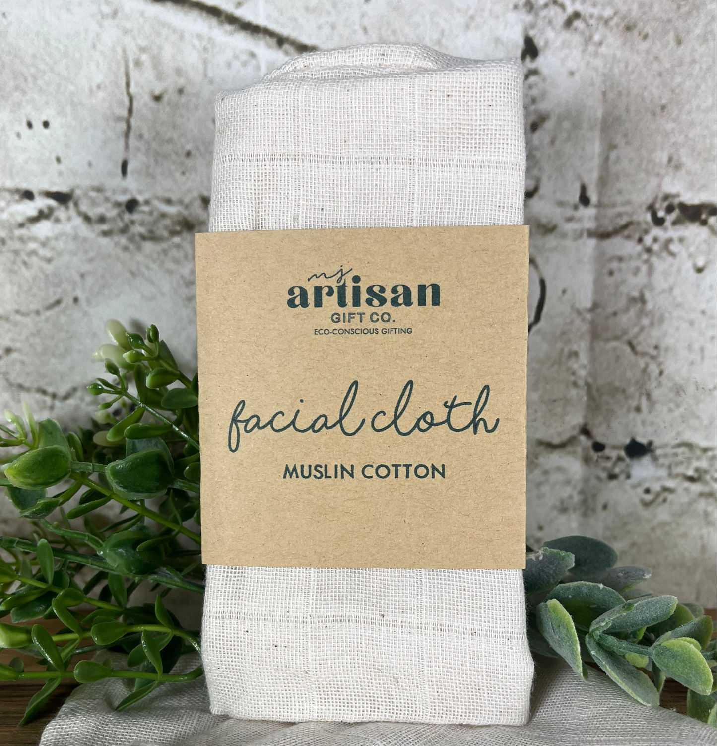 Muslin facial wash mitt