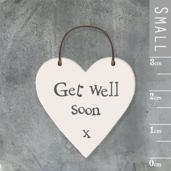 Wooden Message heart hangers