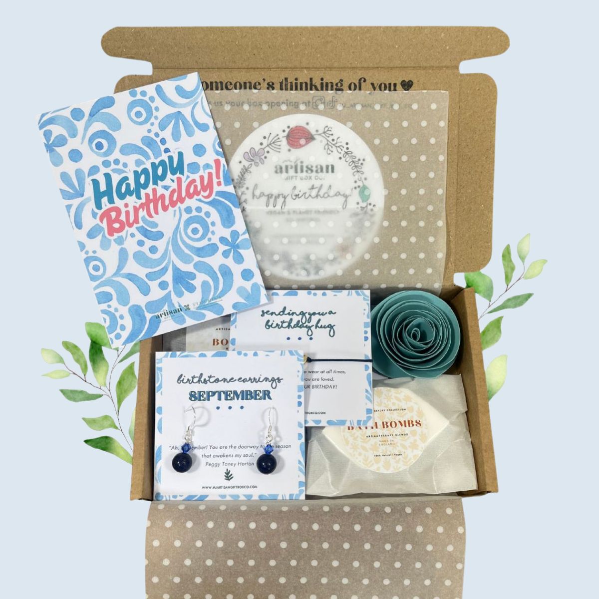 Letterbox Birthday Gift Box | September birthstone