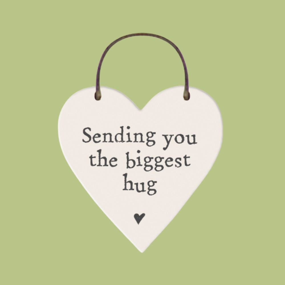 Wooden Message heart hangers