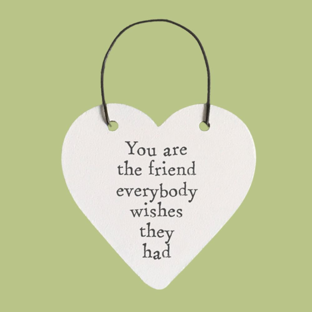 Wooden Message heart hangers
