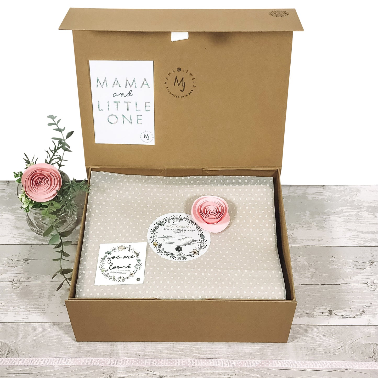 Babyshower Gift Baby Girl Pink Dinosaur, Newborn Hamper image 1