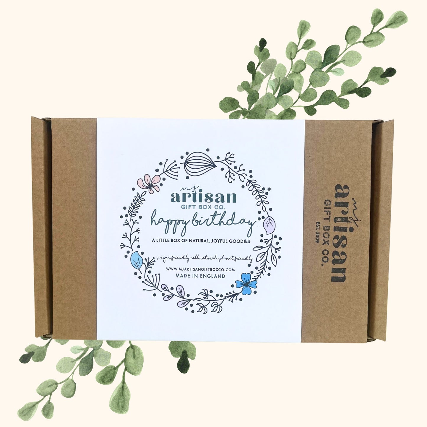 40th Birthday Gift Box for her | May Birthstone earrings Letterbox | Vegan image 1