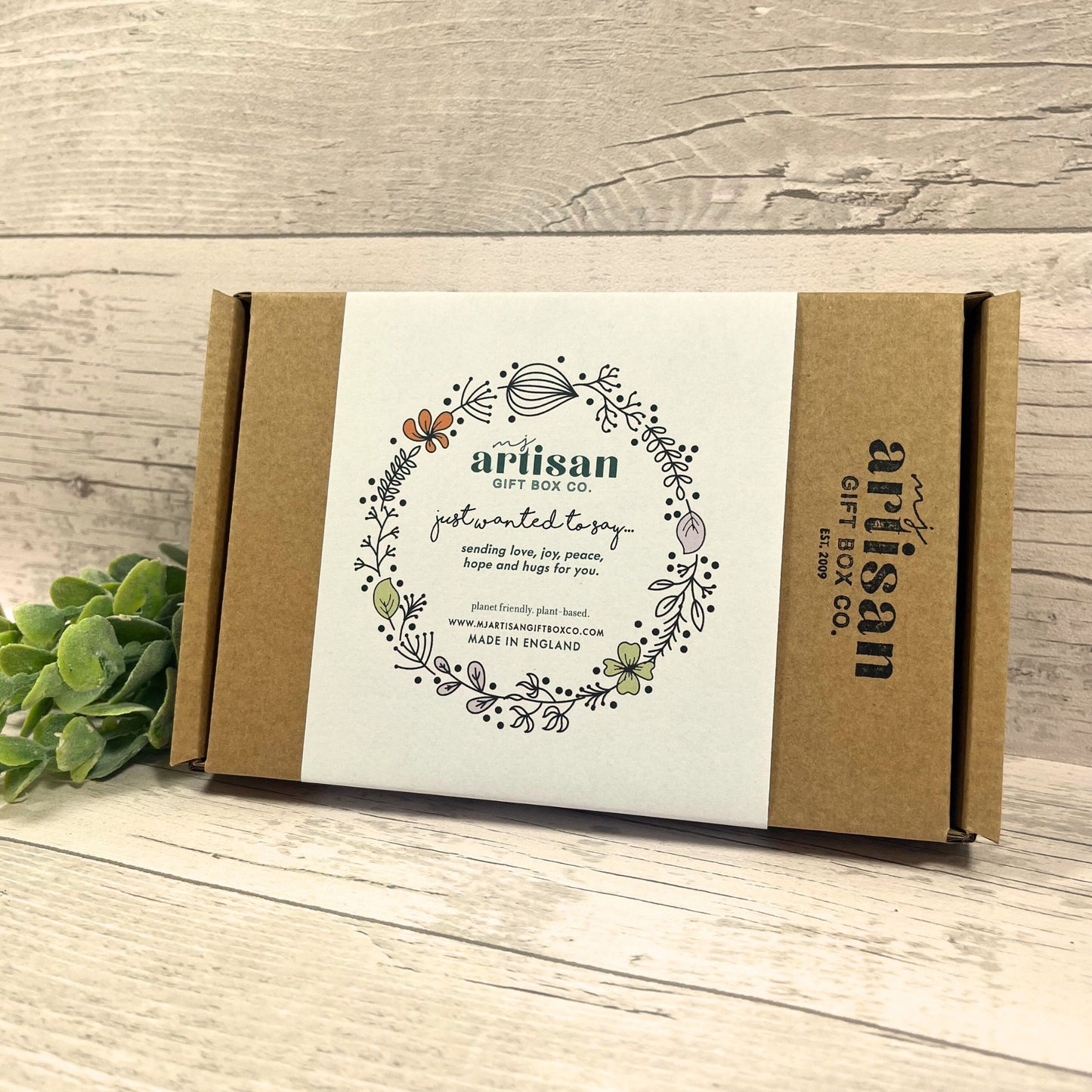 Bereavement Gift Sympathy Grief Care package | Letterbox postal eco gift | white | Vegan image 1