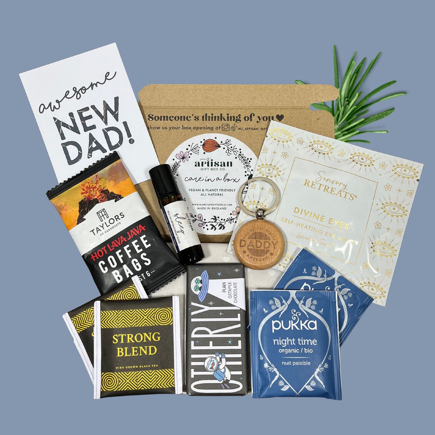 New Dad to Be Gift Keyring care package | Vegan | All natural image 0