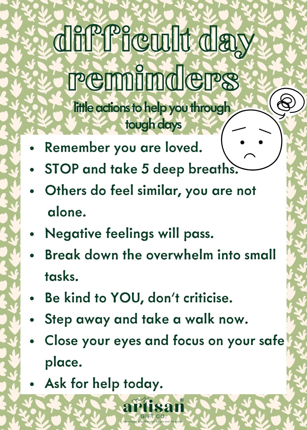 Self Care Well-Being cards