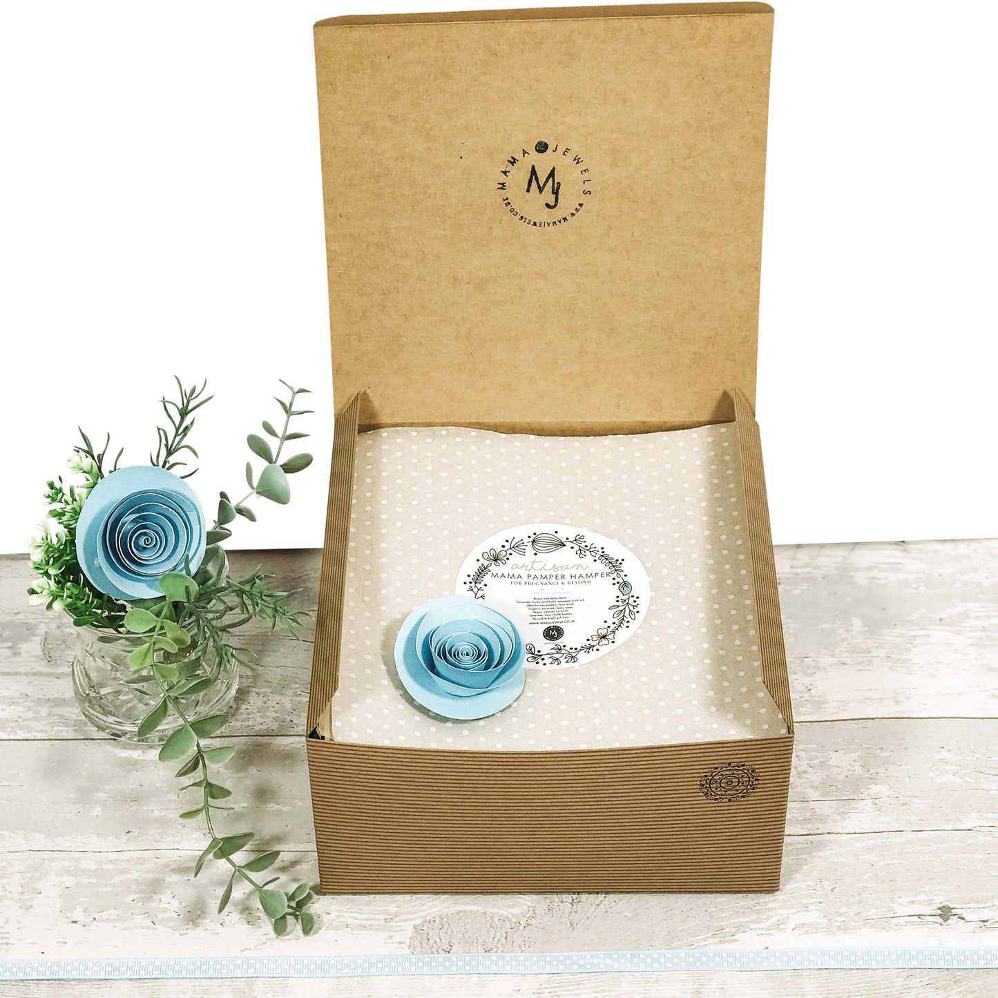 Mum to be Gift hamper | Pregnancy Pamper | Baby shower | Blue image 3