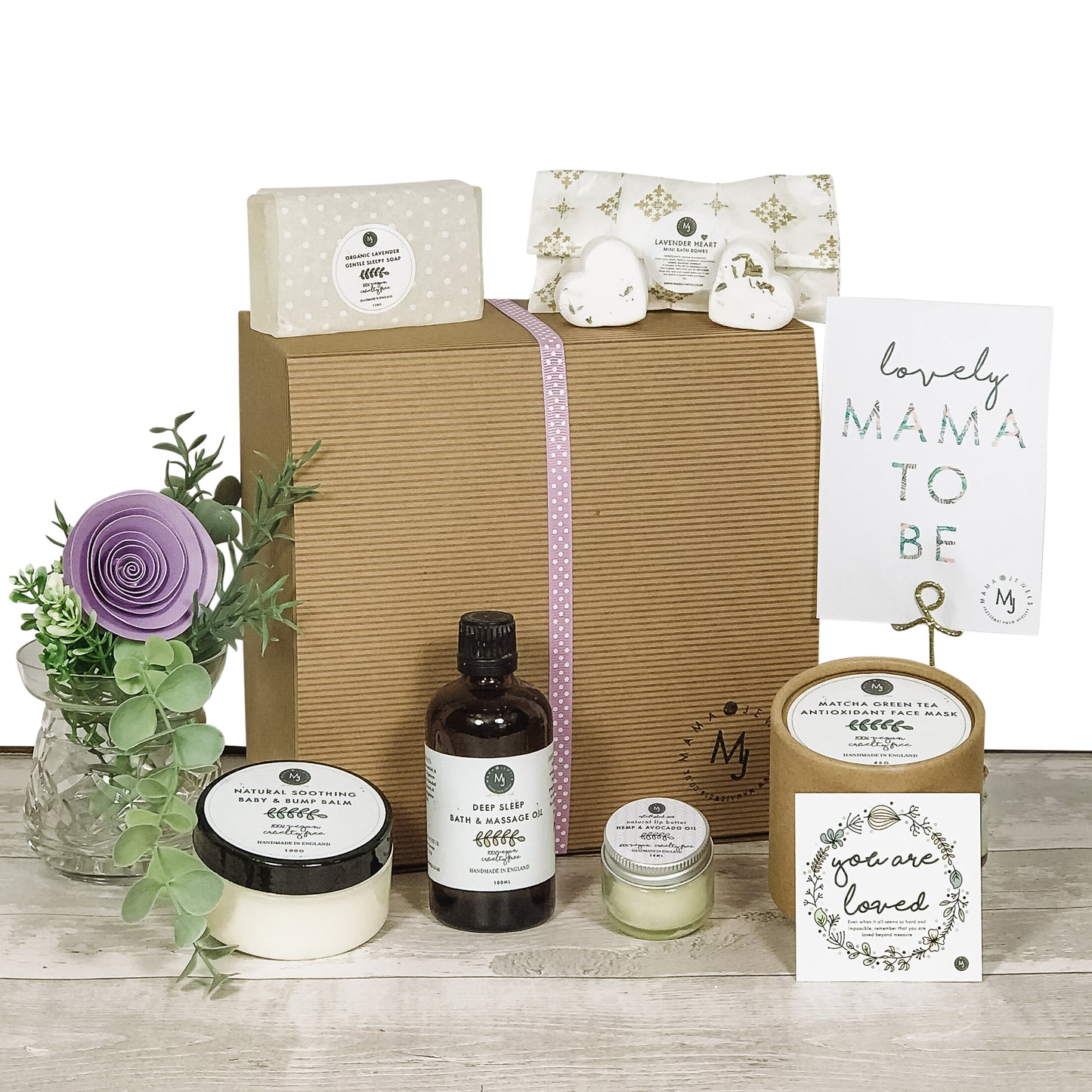 Mum to be Gift hamper | Pregnancy Pamper | Baby shower | Lilac image 1