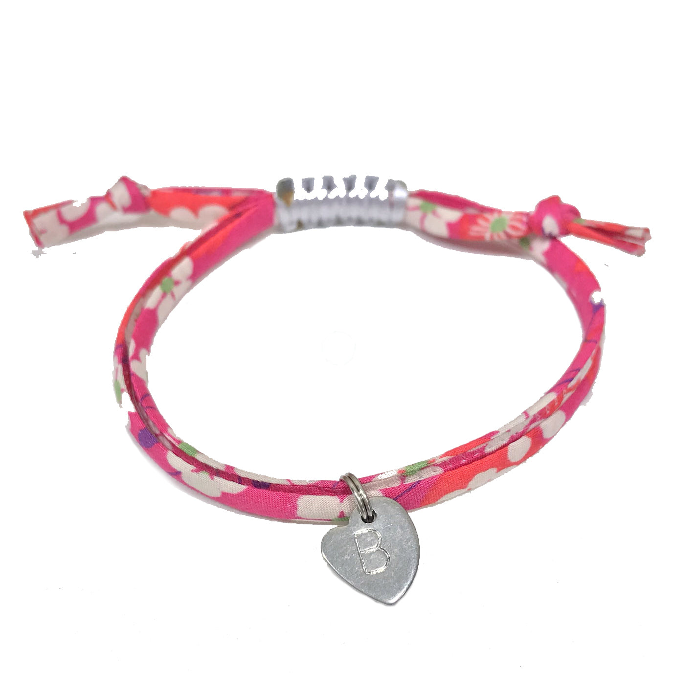 Liberty Print Bracelet Wild Pink | Personalised monogram image 4