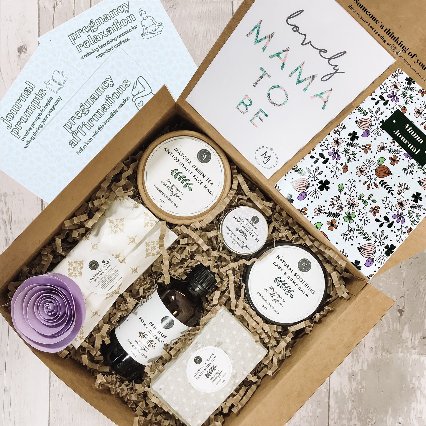 Mum to be Gift hamper | Pregnancy Pamper | Baby shower | Lilac image 0