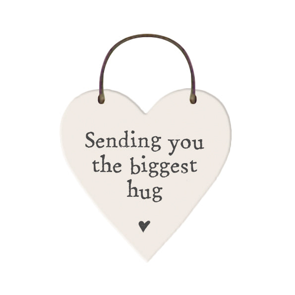 Wooden Message heart hangers