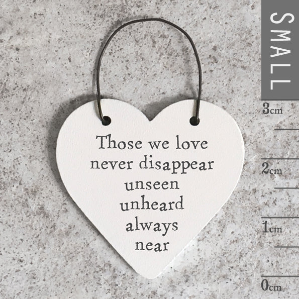 Wooden Message heart hangers