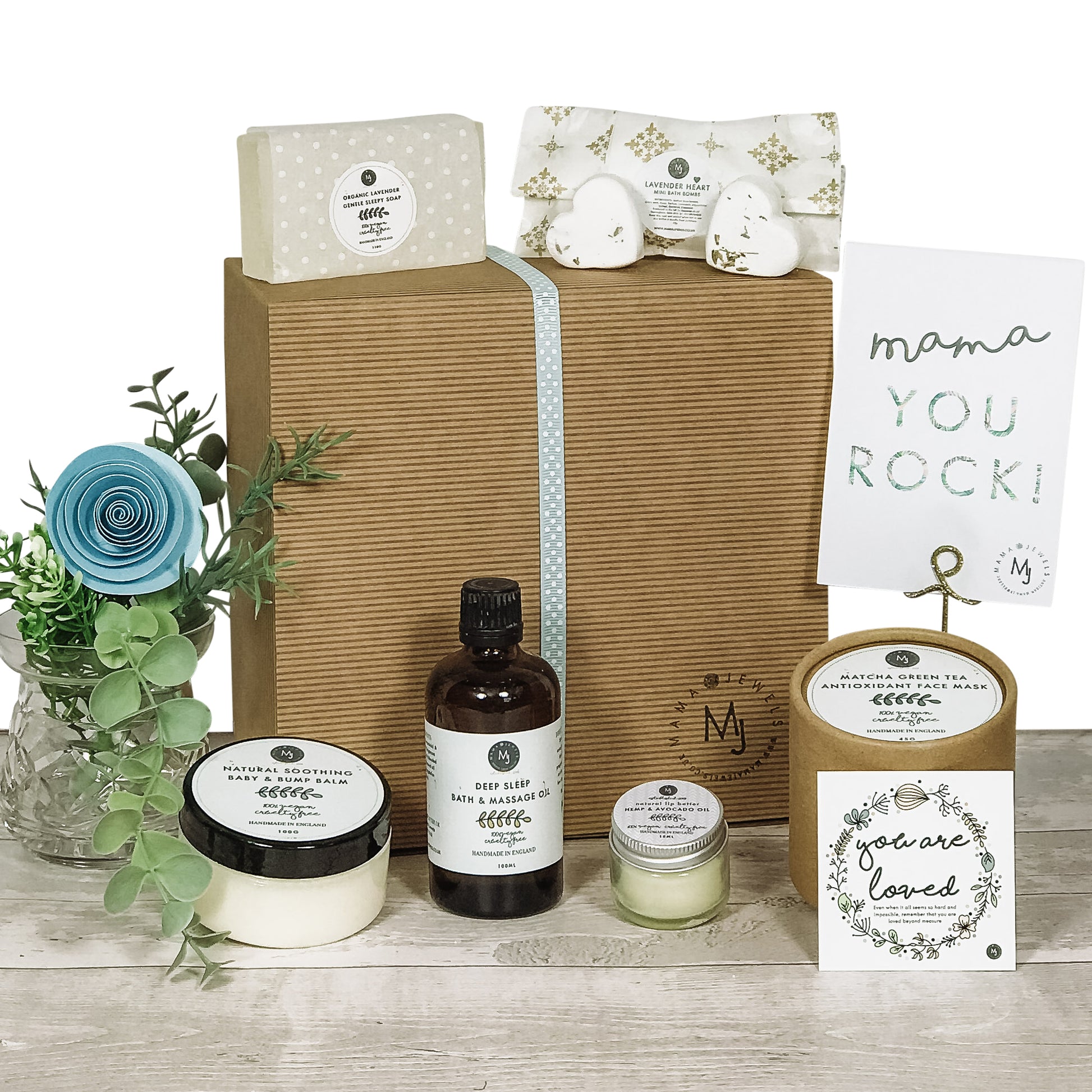 New Mum Hamper pamper gift box Aqua image 1
