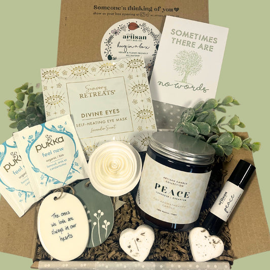 Bereavement Gift Hamper | Sympathy Gift | memory stone | White image 0
