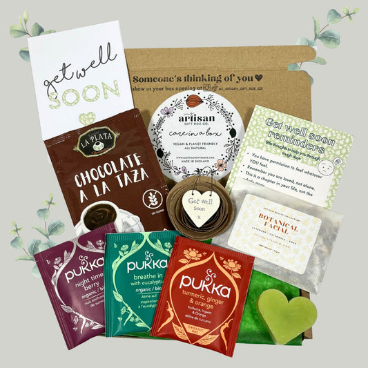 Get well soon Letterbox gift postal eco vegan her