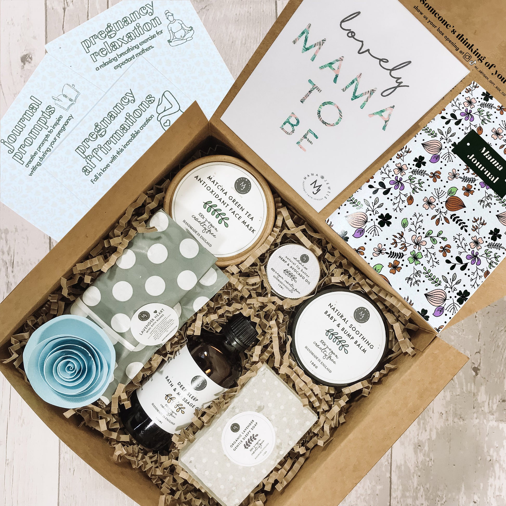 Mum to be Gift hamper | Pregnancy Pamper | Baby shower | Blue image 0