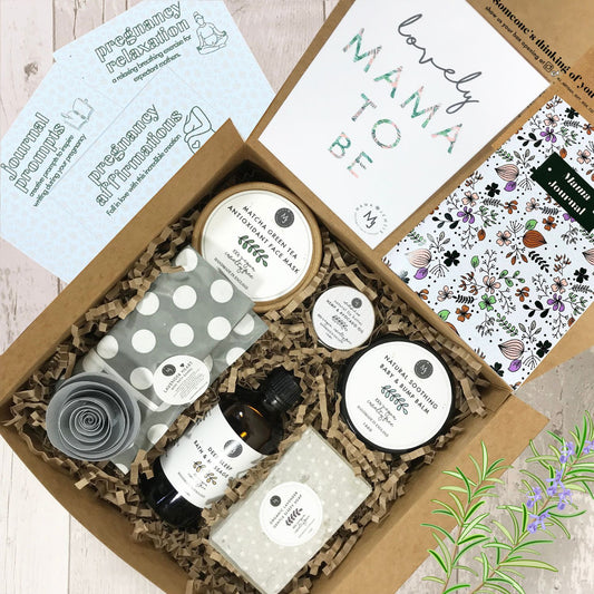 Mum to be Gift hamper | Pregnancy Pamper | Baby shower | Grey image 0