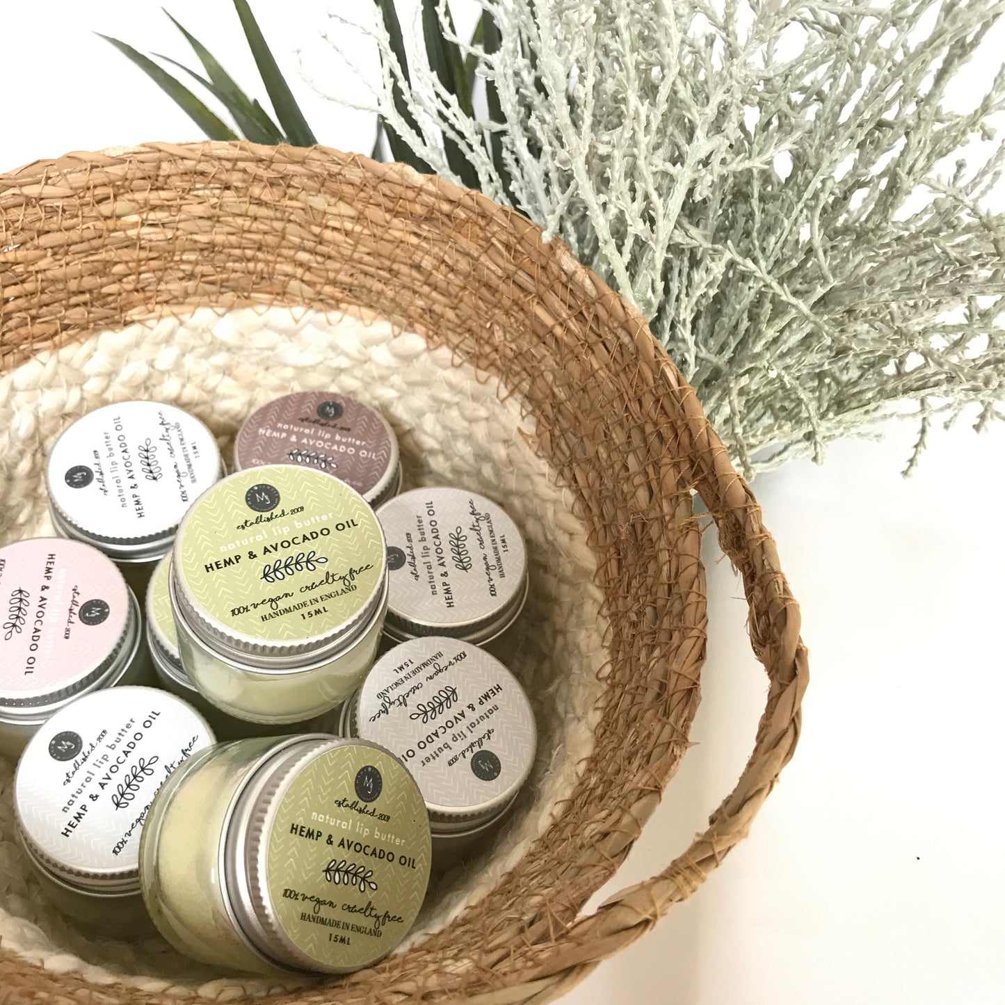 Natural Avocado vegan lip butter