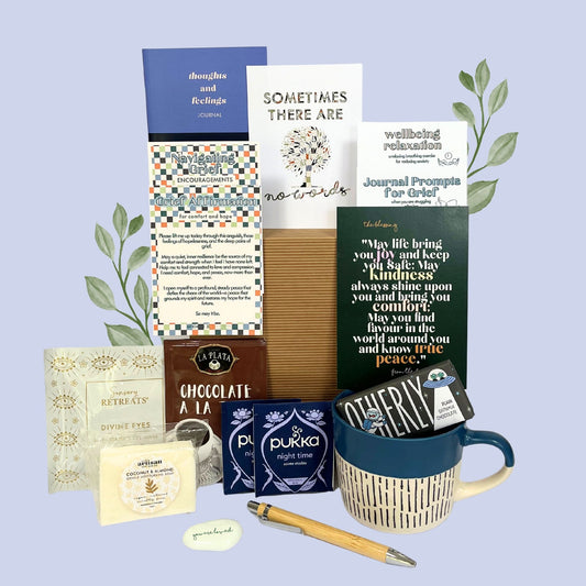 Sympathy gift for men, condolence, grief, loss with Journal