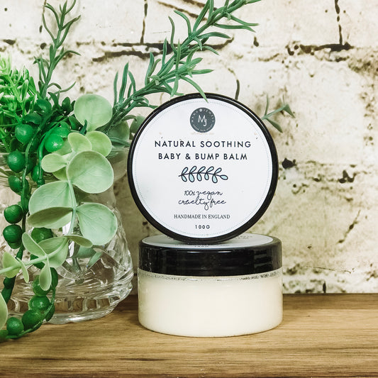 Baby and bump balm natural soothing for mum and baby
