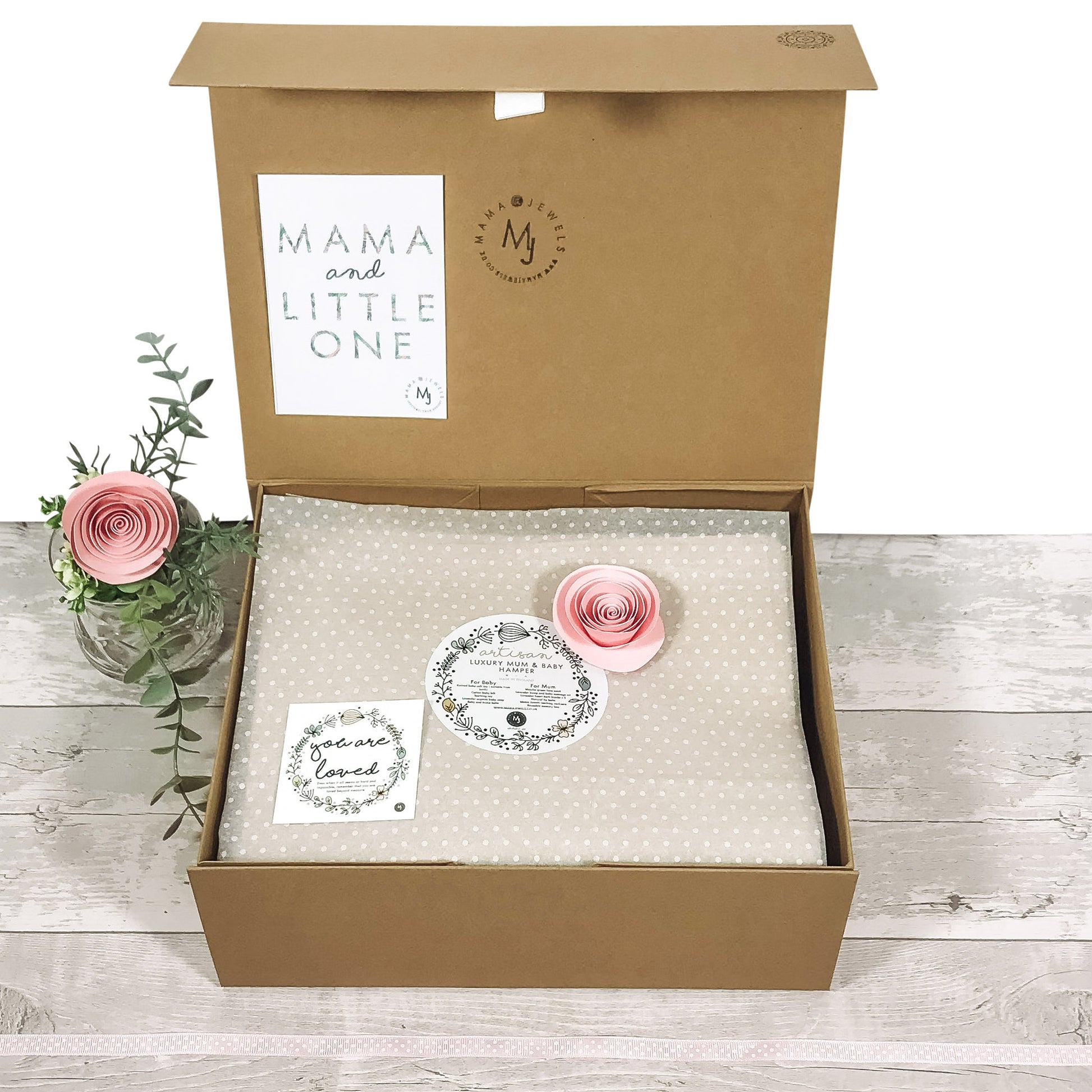 Babyshower Gift Baby Girl Pink Dinosaur, Newborn Hamper image 1