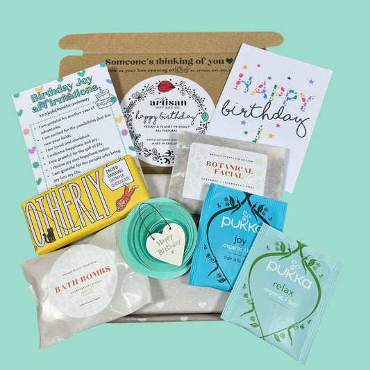 Letterbox Gift Birthday Self Care Package| Vegan eco Aqua image 0