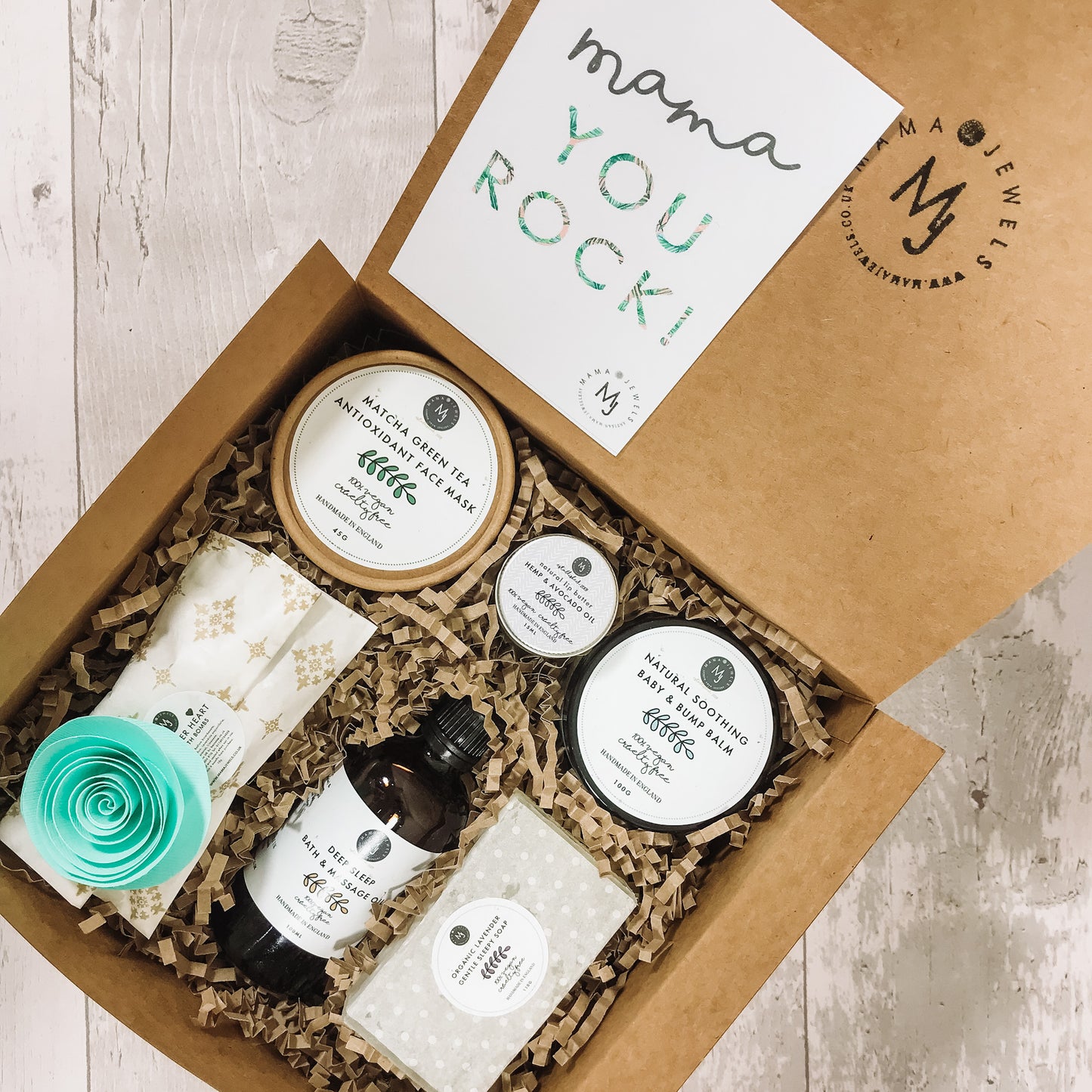 New Mum Hamper pamper gift box Aqua image 4
