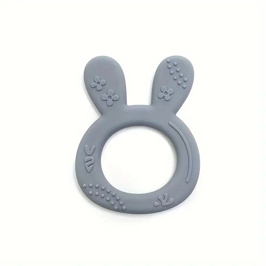 Bunny Teething Toy Silicone UK | Grey, Pink, Green