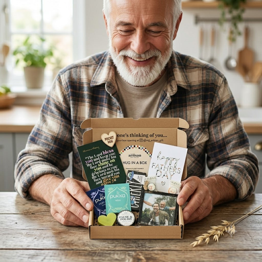 Christian Father’s day postal gift | photo frame | Hug in box Thinking of You - simple