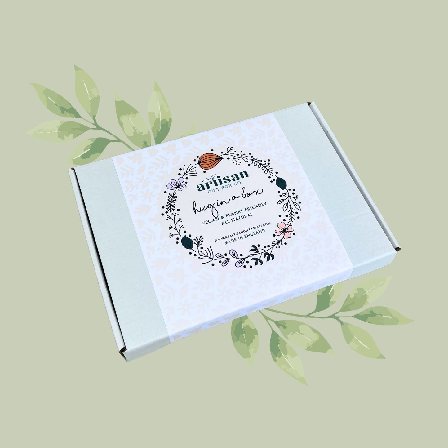 Christian Women’s Hug in a Box Thinking of You Self Care Gift - Green - simple