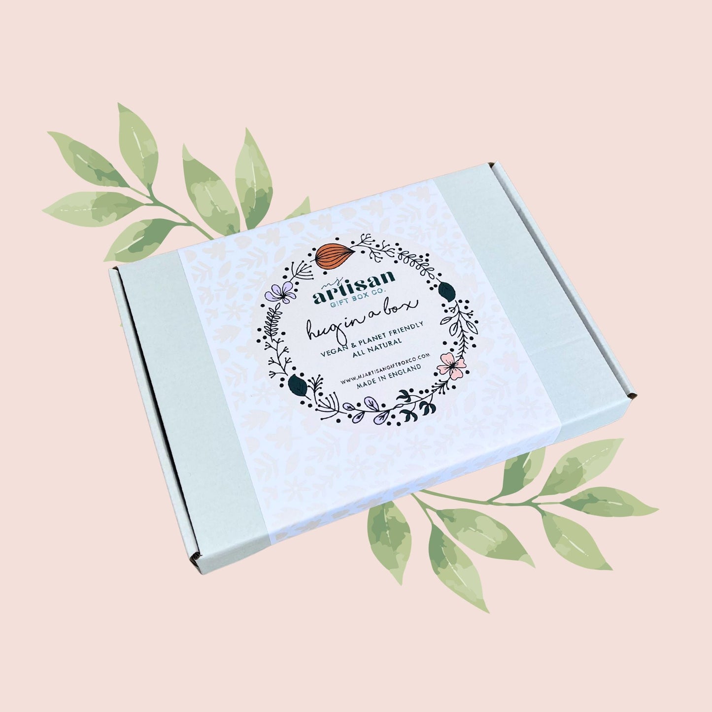 Christian Women’s Hug in a Box Thinking of You Self Care Gift - Pink - simple