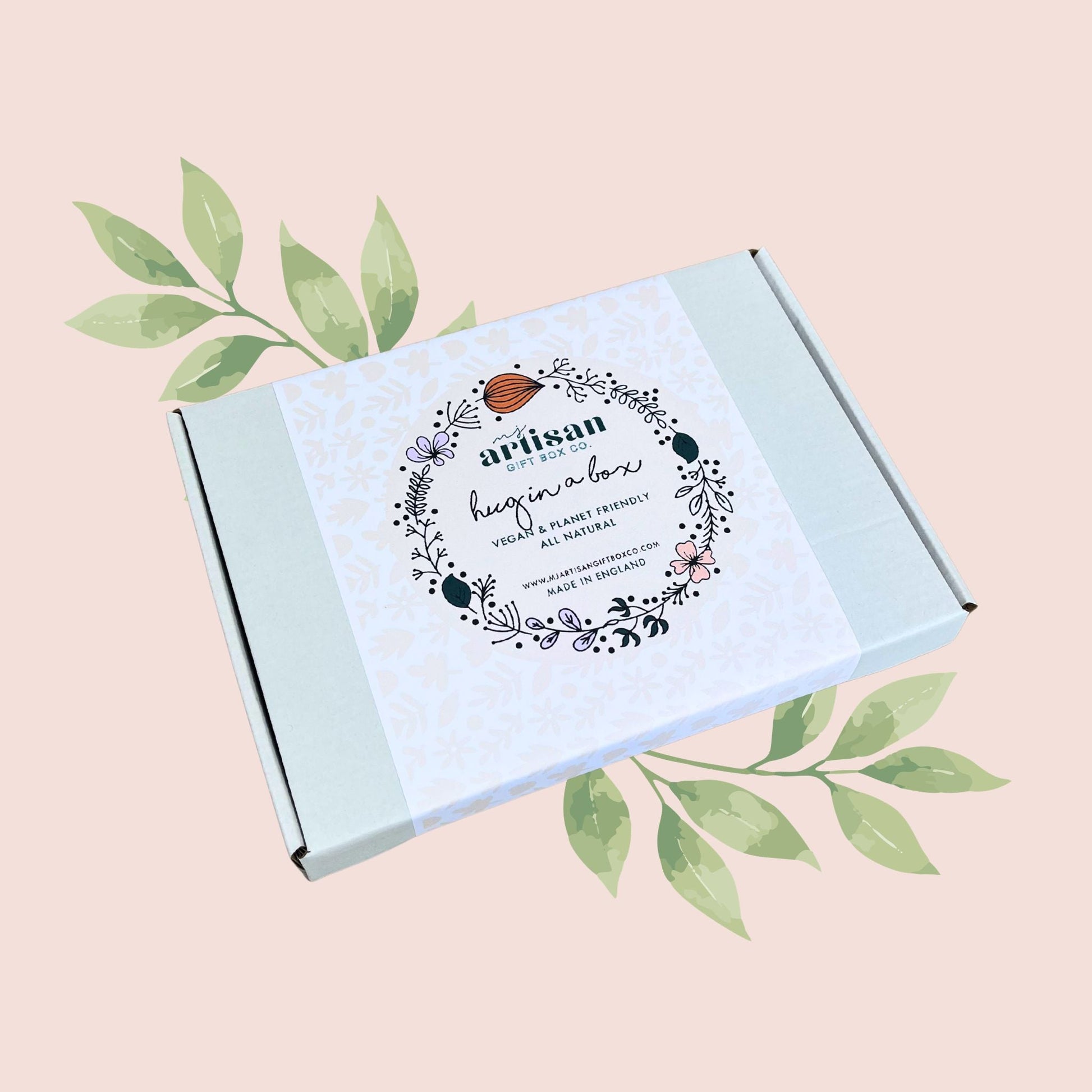 Christian Women’s Hug in a Box Thinking of You Self Care Gift - Pink - simple