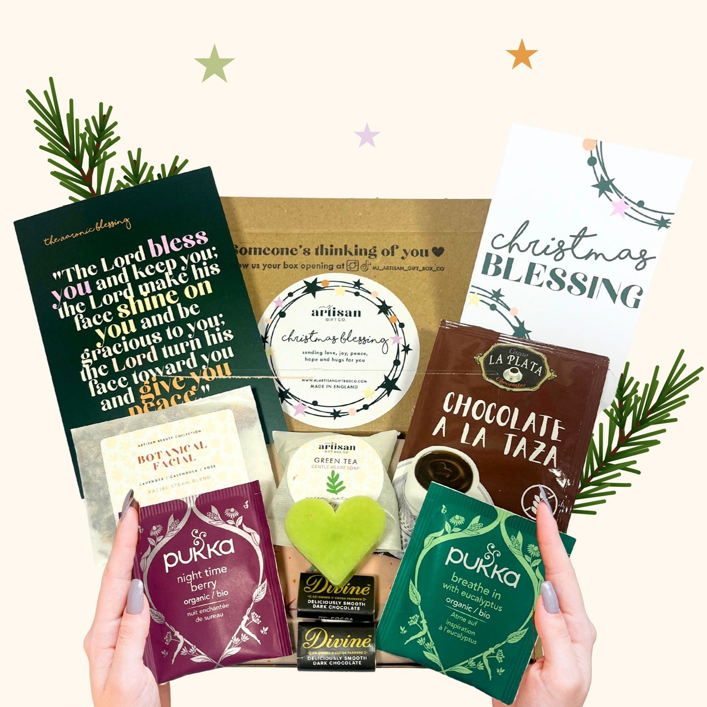 A Christmas Blessing gift box for her postal letterbox a