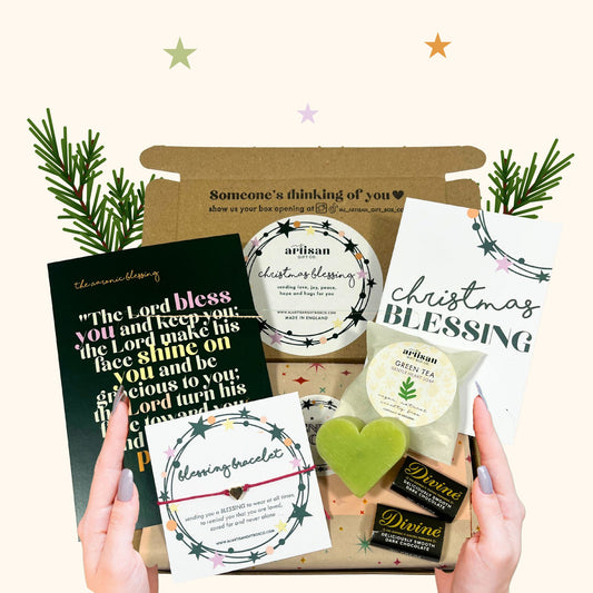 A Christmas Blessing gift box for her postal letterbox bracelet