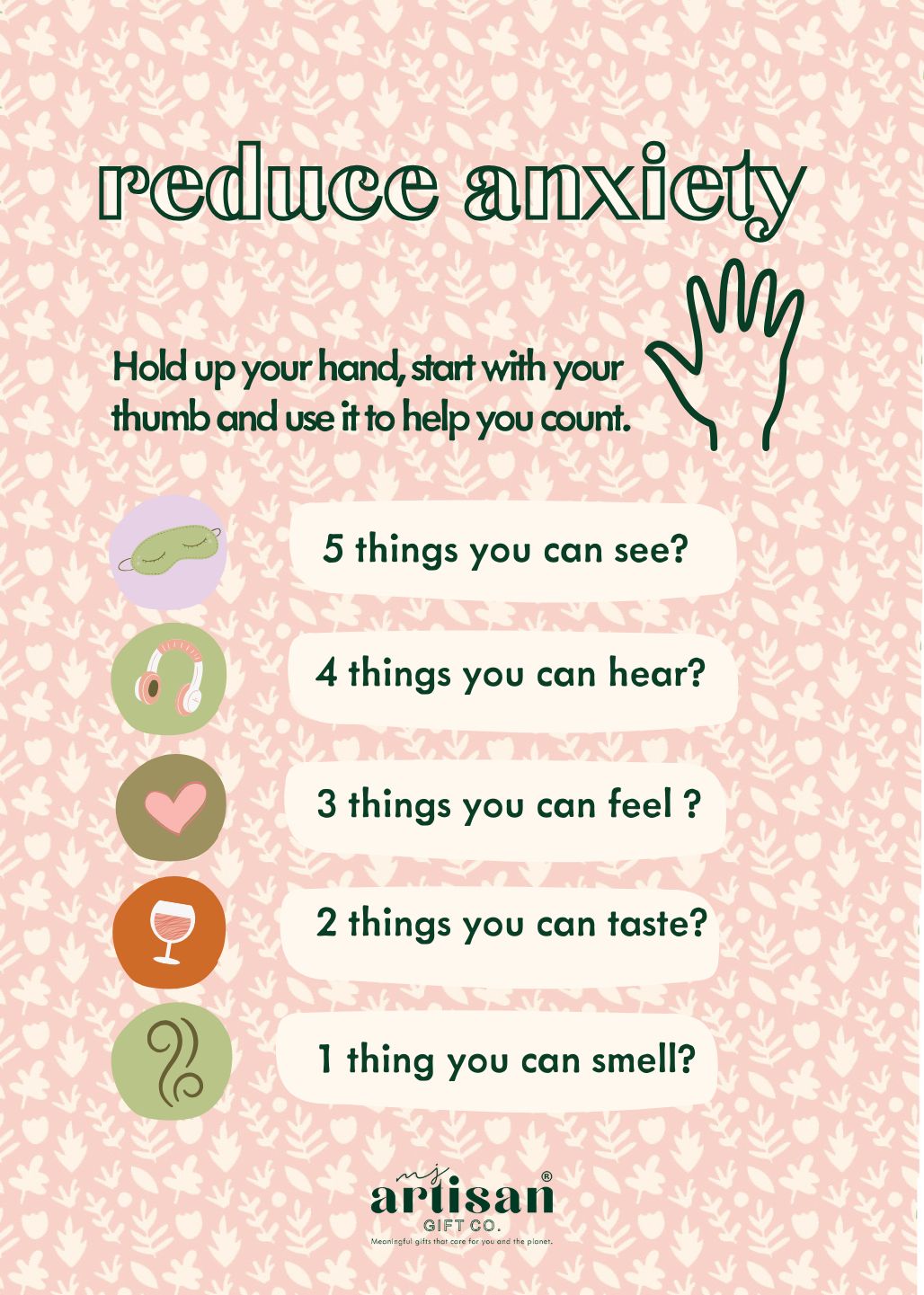 Anxiety Stress Letterbox Gift Care Package for her | Vegan eco image 3