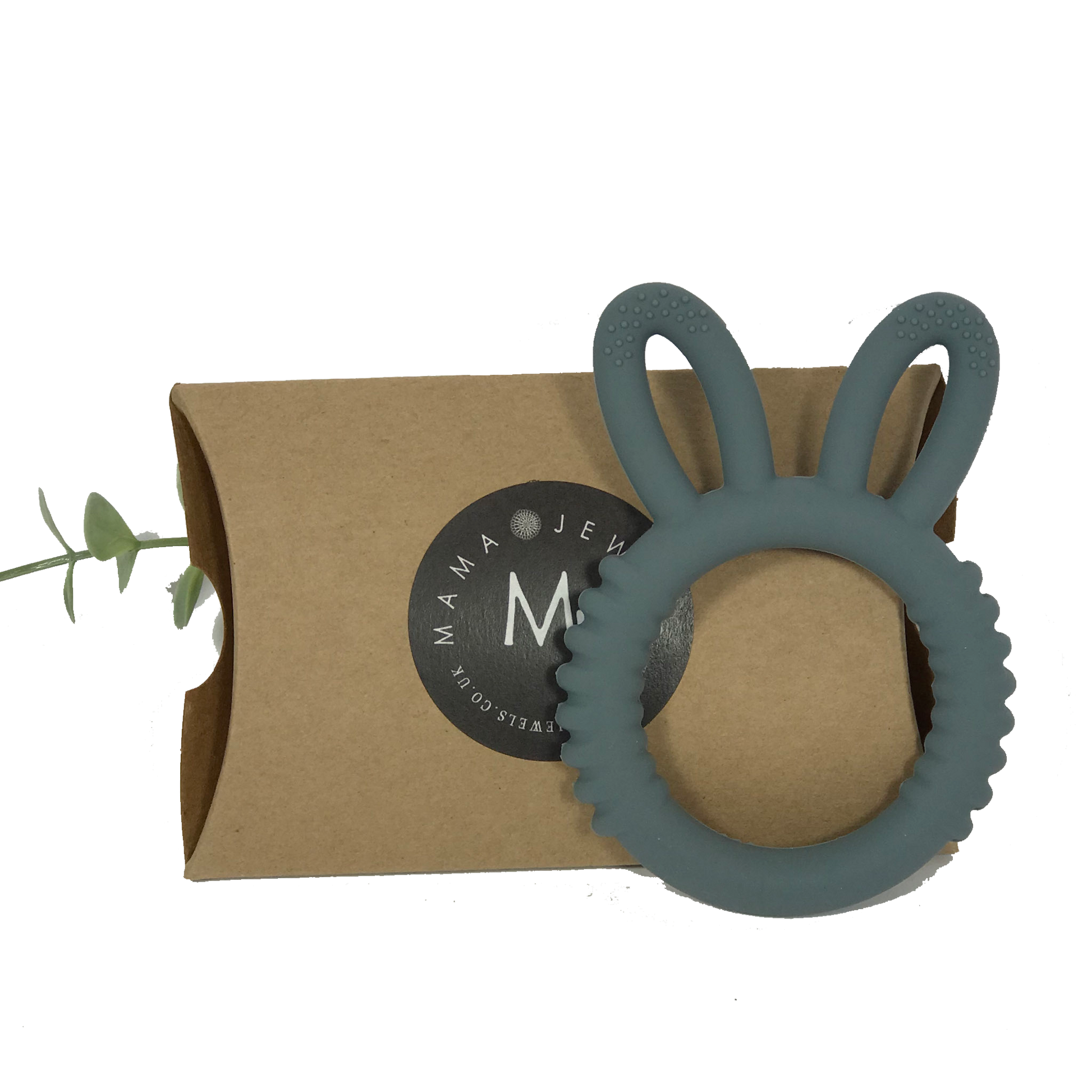 Babyshower gift Unisex Mum and baby vegan hamper | knitted Bunny | Grey image 4
